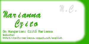 marianna czito business card