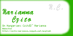 marianna czito business card